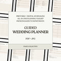 Guided Wedding Planner with text on a white background