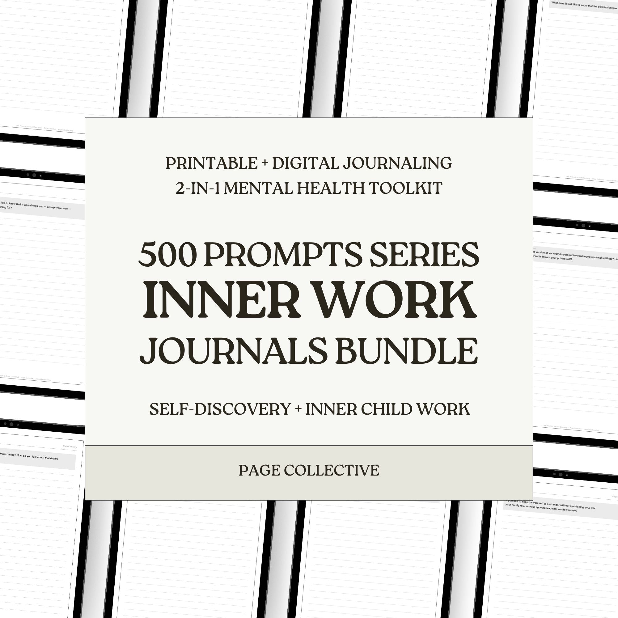 Inner Work Journals Bundle (Self-Discovery+Inner Child)