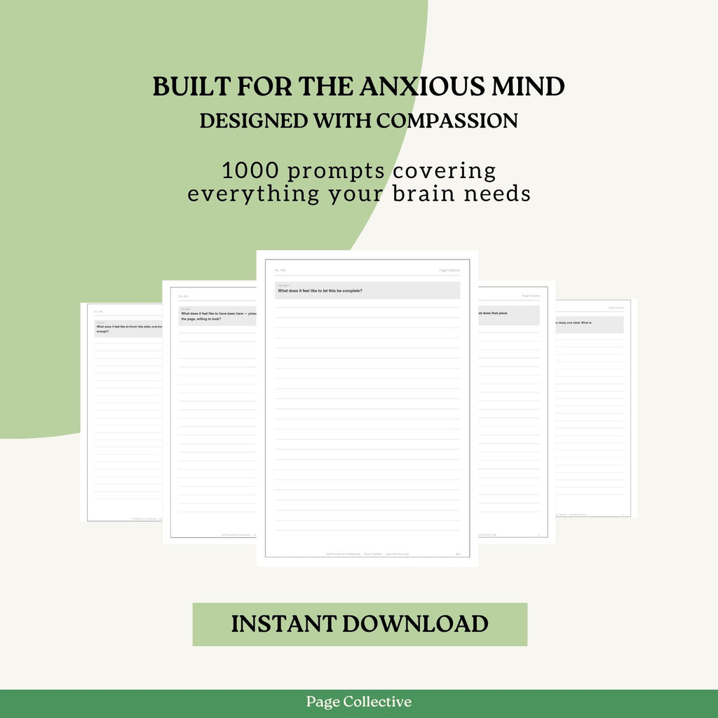 Anxiety Relief Journals Bundle product features
