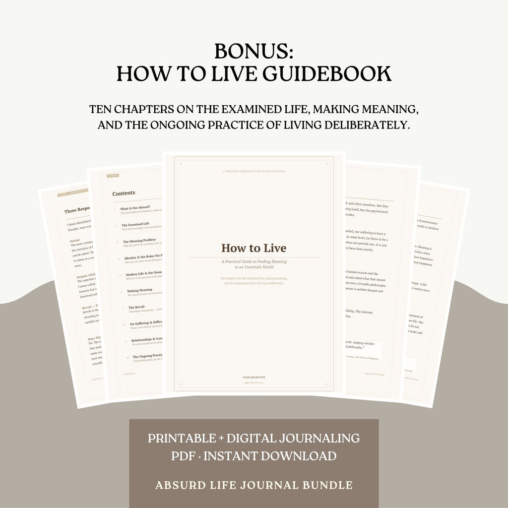 How to Live Guidebook with text on a white background