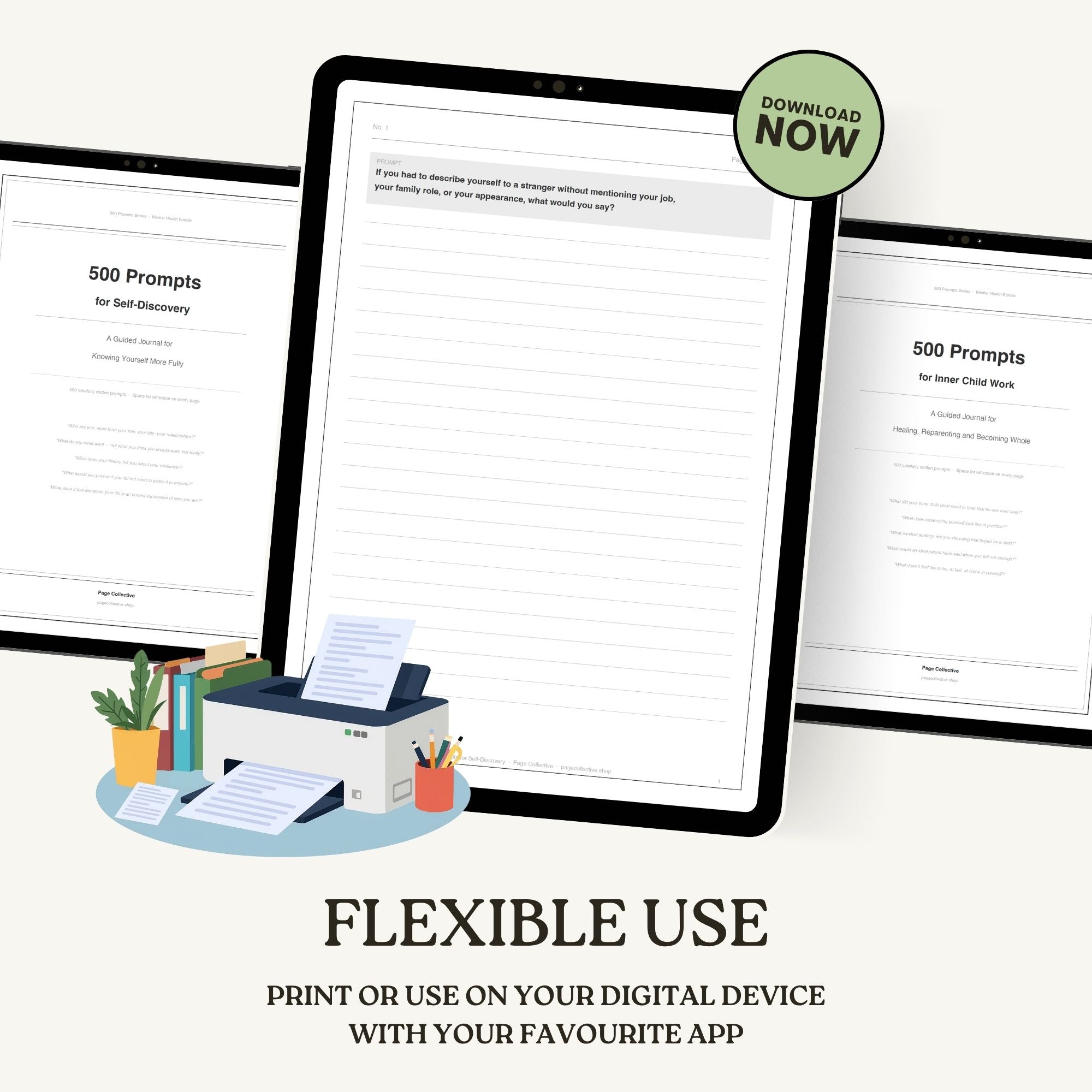 Inner Work Journals Bundle (Self-Discovery+Inner Child)