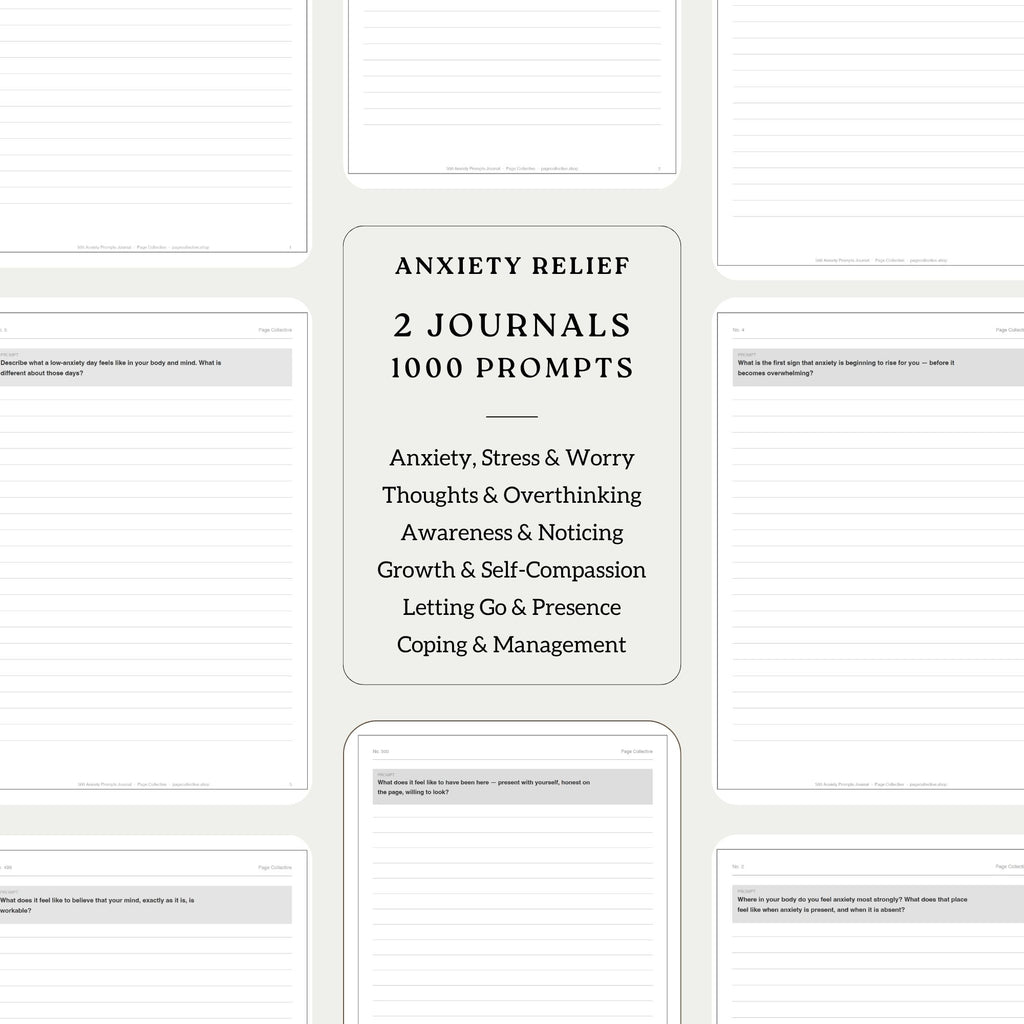 Anxiety Relief Journals Bundle product features