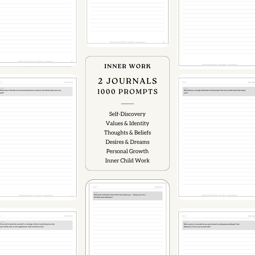 Inner Work Journals Bundle (Self-Discovery+Inner Child)