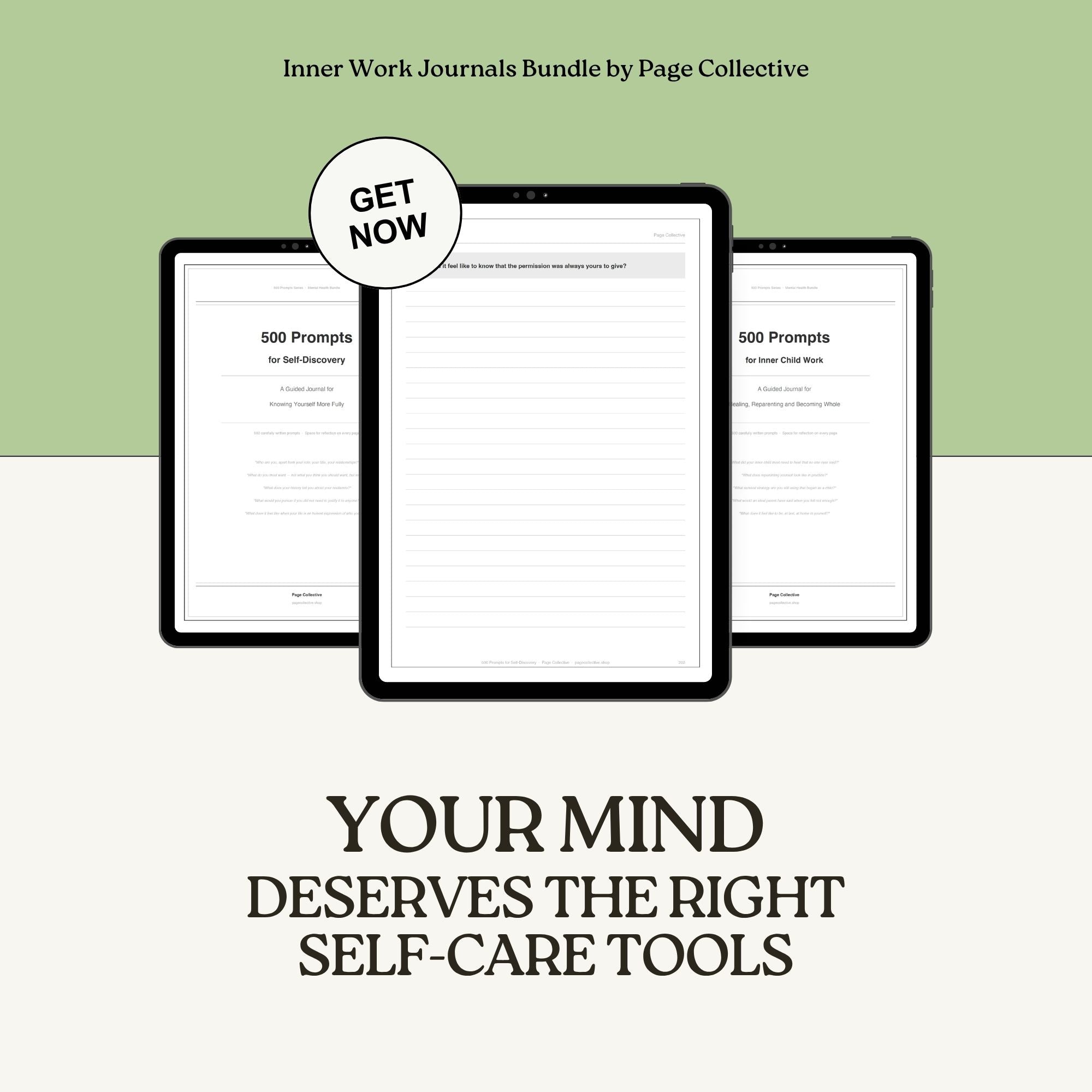 Inner Work Journals Bundle (Self-Discovery+Inner Child)