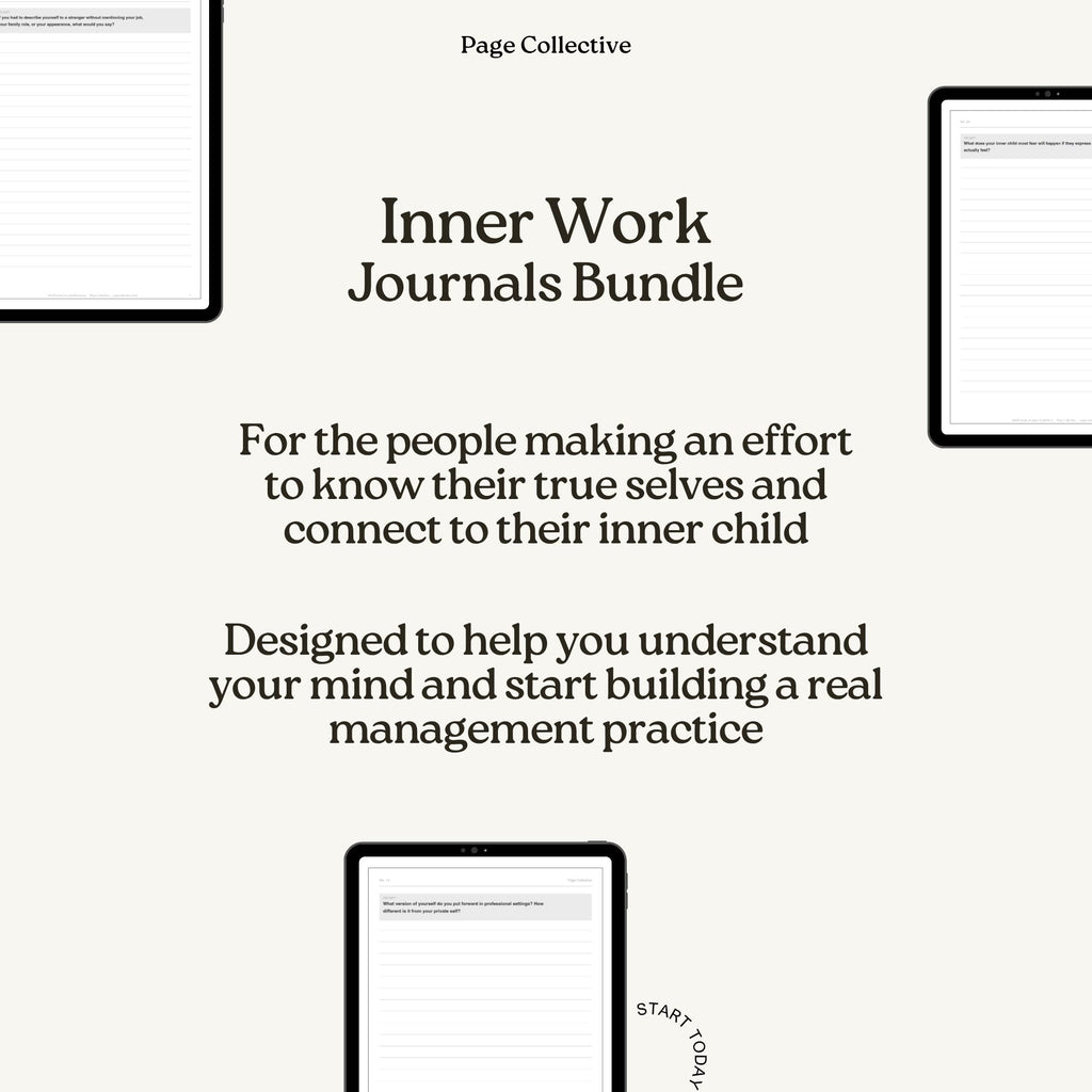 Inner Work Journals Bundle (Self-Discovery+Inner Child)