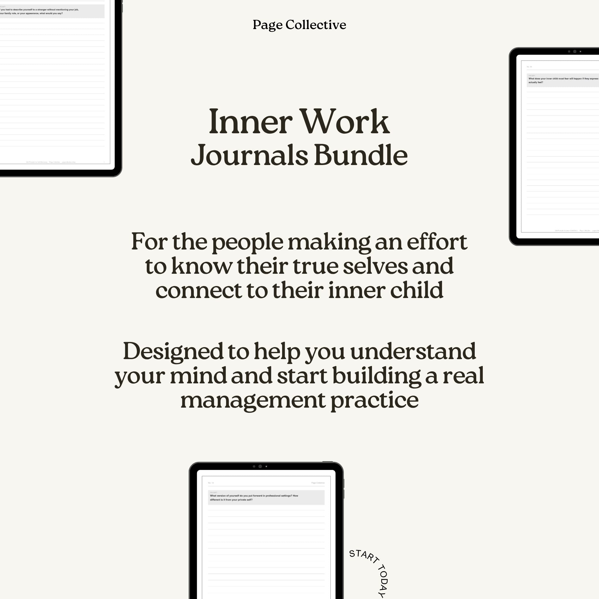 Inner Work Journals Bundle (Self-Discovery+Inner Child)